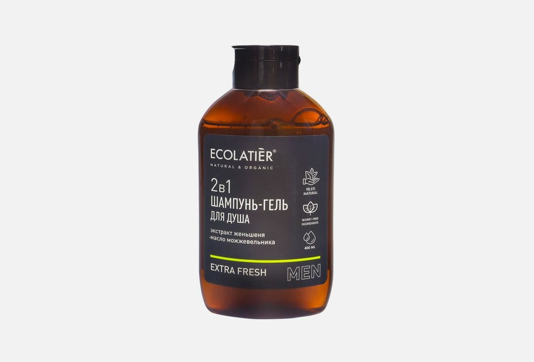 фото Шампунь и гель для душа ECOLATIER Men Extra fresh
