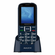 Телефон MAXVI B21DS, 2 micro SIM, синий