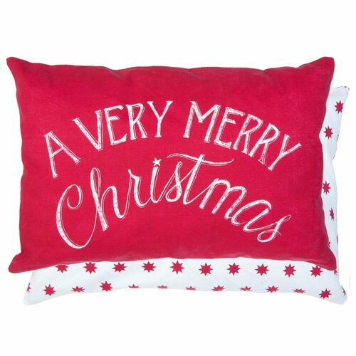 Чехол Merry Christmas на декоративную подушку 35*50 см, Clayre&Eef, 51119
