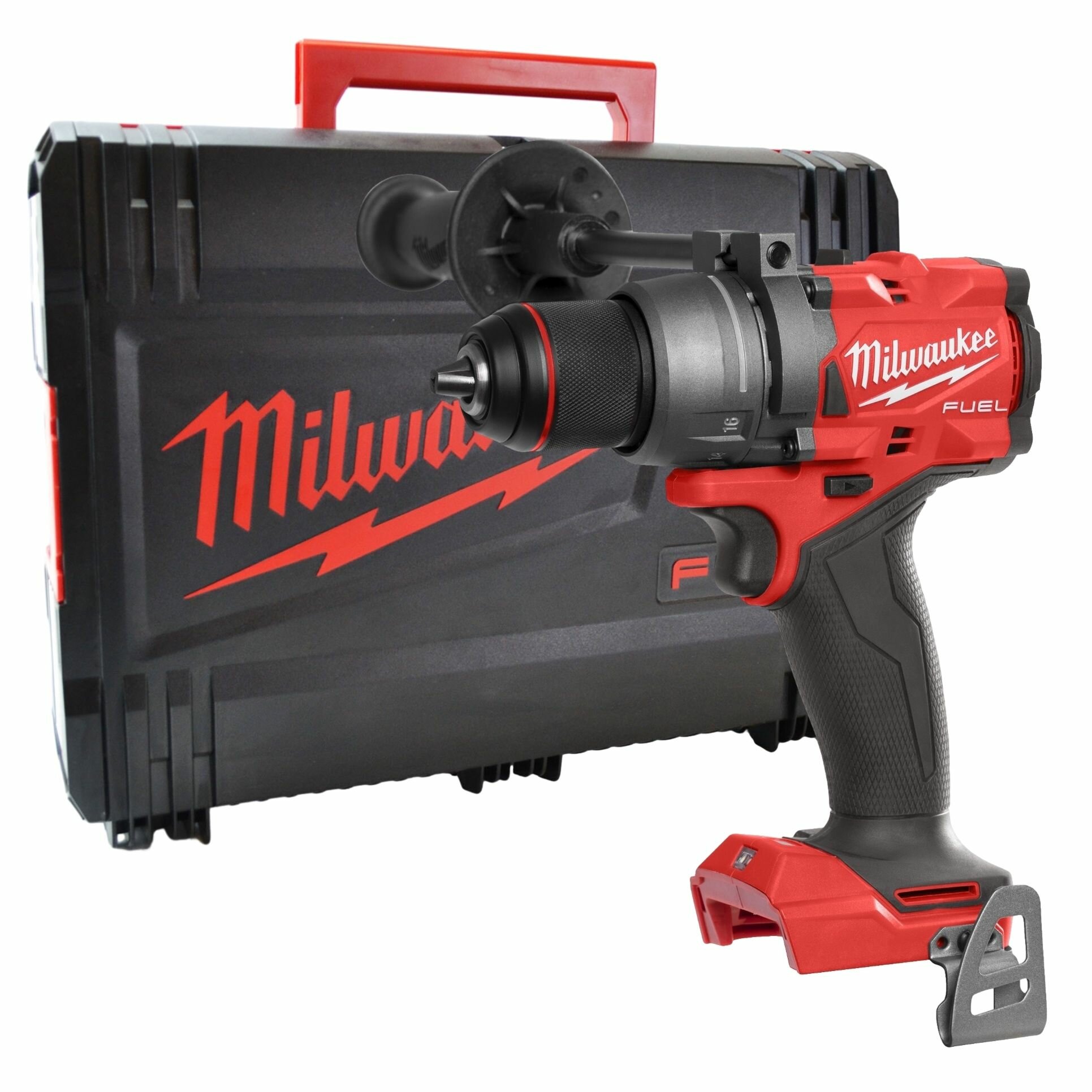 Аккумуляторная дрель-шуруповерт Milwaukee M18 FDD3-0X, 18 В, 2100 об/мин, без АКБ и ЗУ, в кейсе, 4933479862