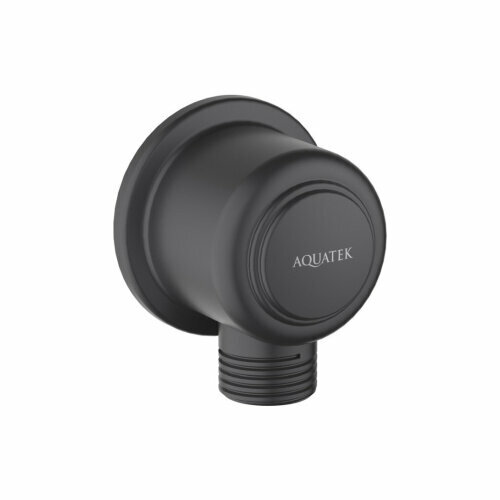 Шланговое подсоединение AQUATEK классик, матовый черный AQ2461MB