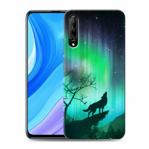 Дизайнерский силиконовый чехол для Huawei Y9s Северное сияние