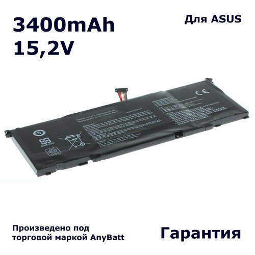 Аккумулятор AnyBatt 3400mAh, для GL502V GL502VT GL502VM FX502V FX502VM FX60VM S5V S5VS S5VS6700 S5VS7700 S5VT S5VT6700