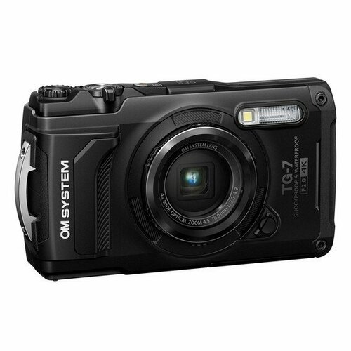 Цифровой фотоаппарат OM System Tough TG-7 черный цифровой фотоаппарат olympus tough tg 6 красный