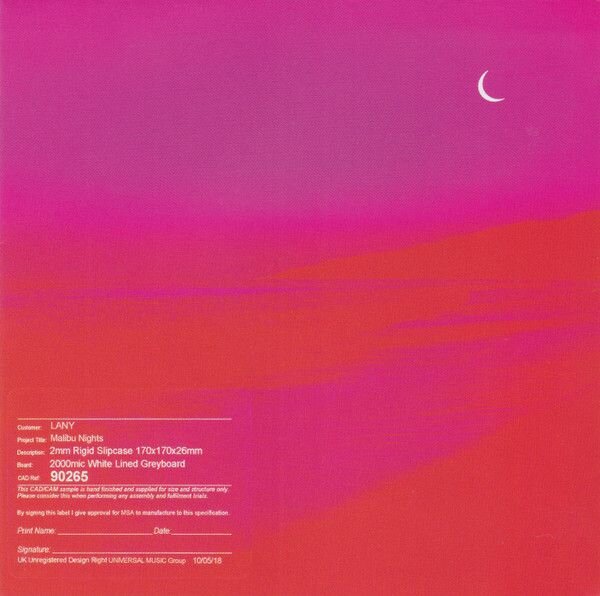 AudioCD LANY. Malibu Nights (CD)