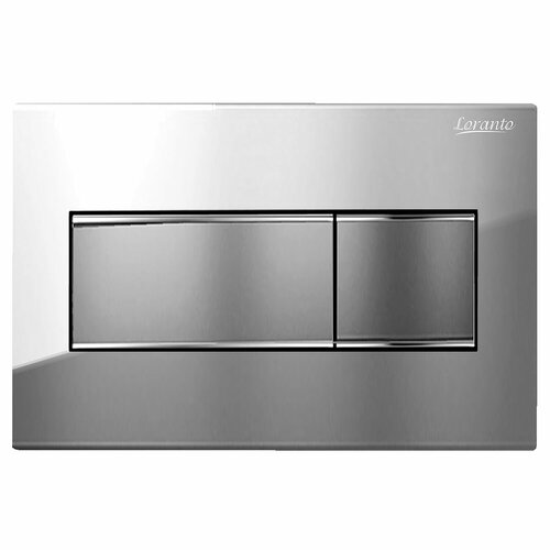 Кнопка смыва Loranto KARE 245х165 для инсталляции пластик цвет хром глянец 7332 3931₽
