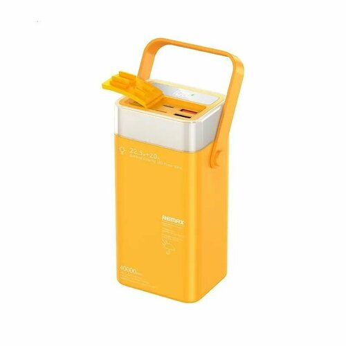 Повербанк powerbank Remax RPP-596 40000 mAh RGB LED light Yellow 7000₽