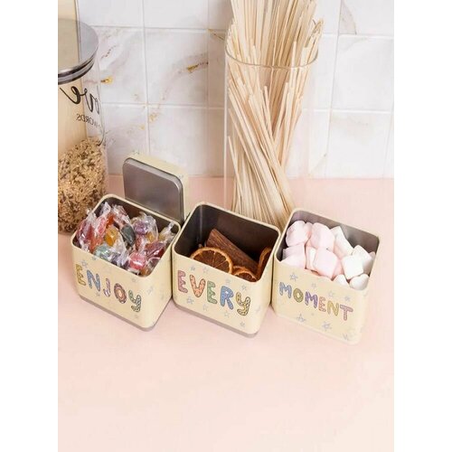 Набор банок для хранения 3 шт вертикальные