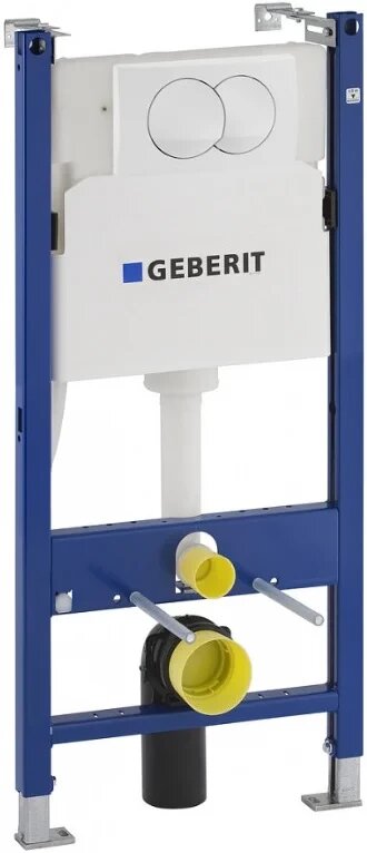 Инсталляция для унитаза Geberit Duofix Delta 01 111.154.11.2 с кнопкой смыва альпийский белый