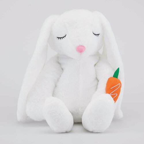 Изображение товара Плюшевый рюкзак-игрушка Белый Зайка котофей 02810312-40 размер выс. 28 см