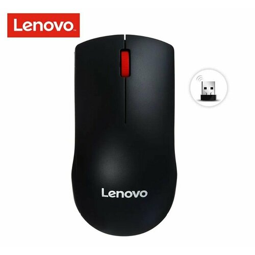 Беспроводная Мышь Lenovo Big Red Dot Wireless Mouse M120 Pro Black черный