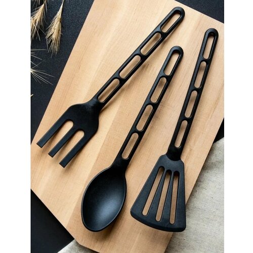 Набор кухонных принадлежностей чёрный 290₽