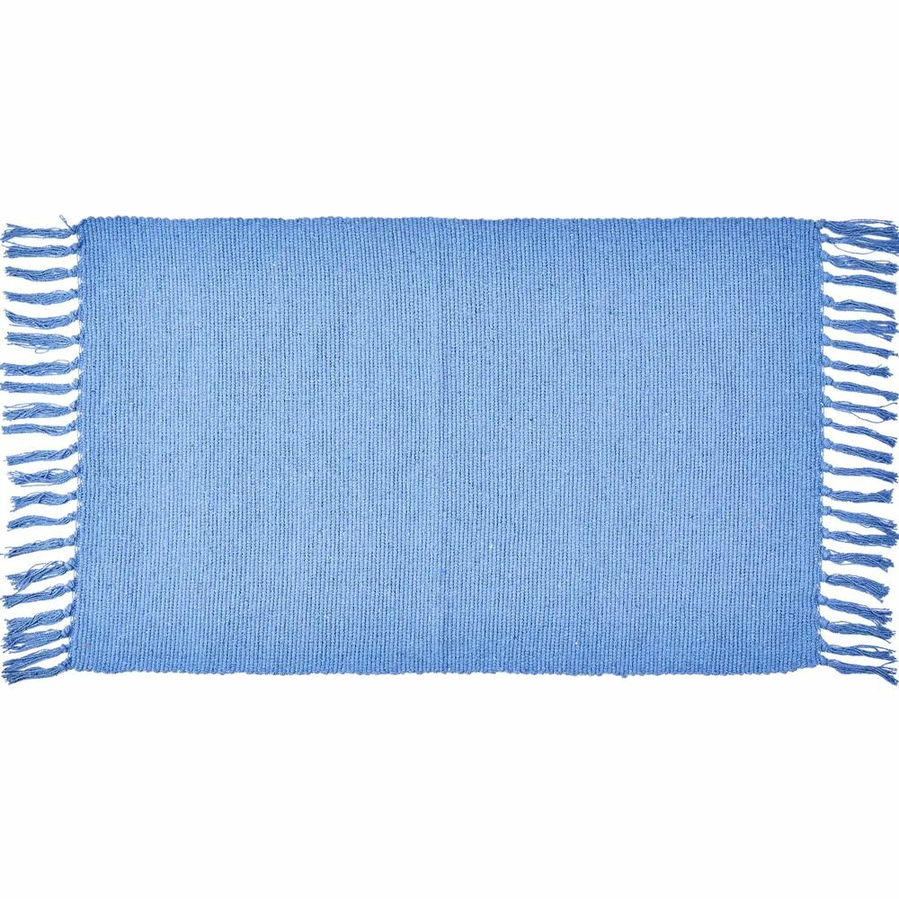 Коврик декоративный хлопок Solid Mat JBT-001-03 50x80 см цвет синий