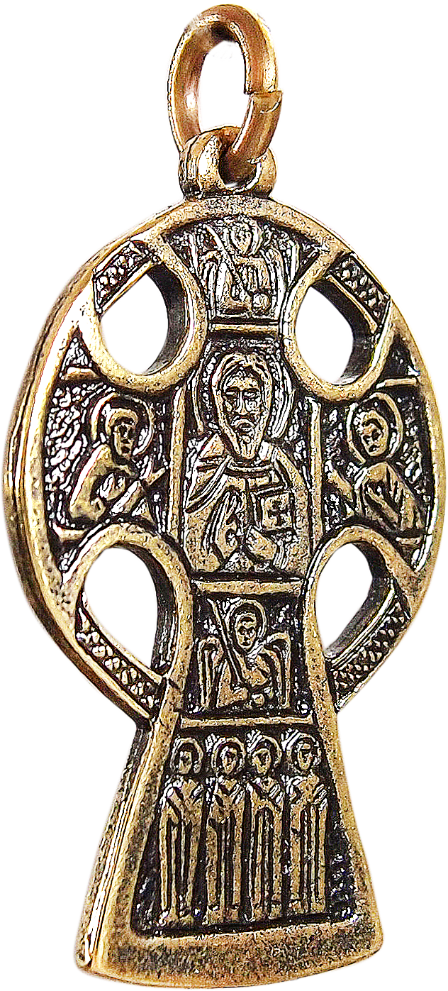 Крестик Мастерская Алешиных, желтый — фото 1