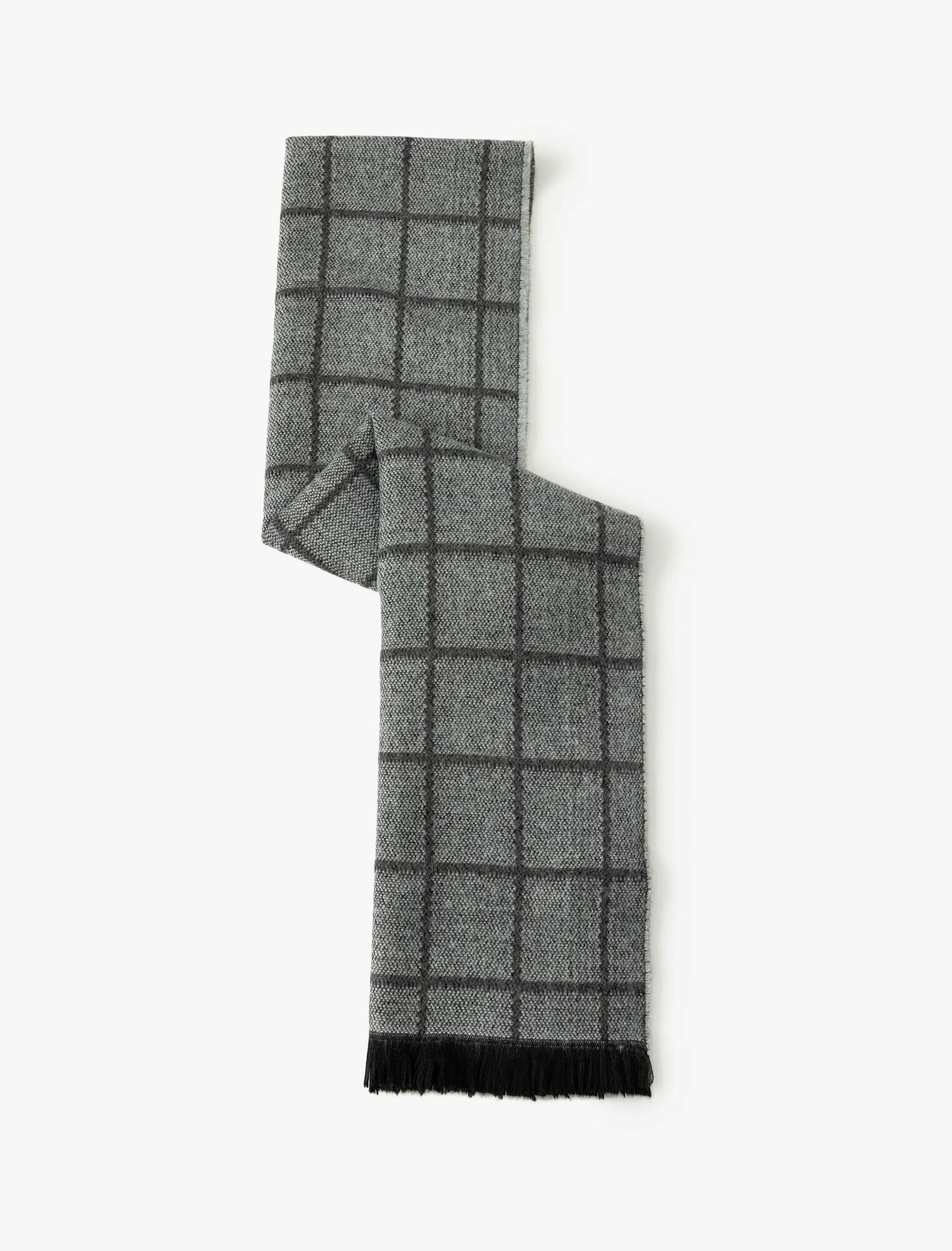 Шарф KOTON Осень-зима 2024 для мужчин, универсальный, серый