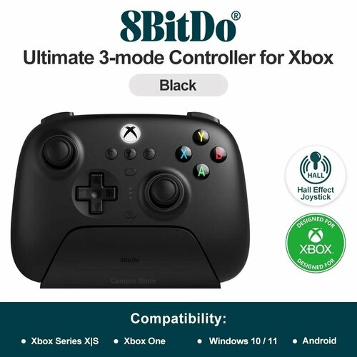 8BitDo Ultimate 3-mode Контроллер с джойстиком и триггером эффекта Холла 6825₽