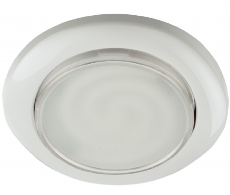 Светильник встраиваемый светодиодный точечный ЭРА KL35 WH-10/1 под лампу Gx53, 13Вт 220В, размер 106x38мм белый, Б0048948 / потолочное освещение