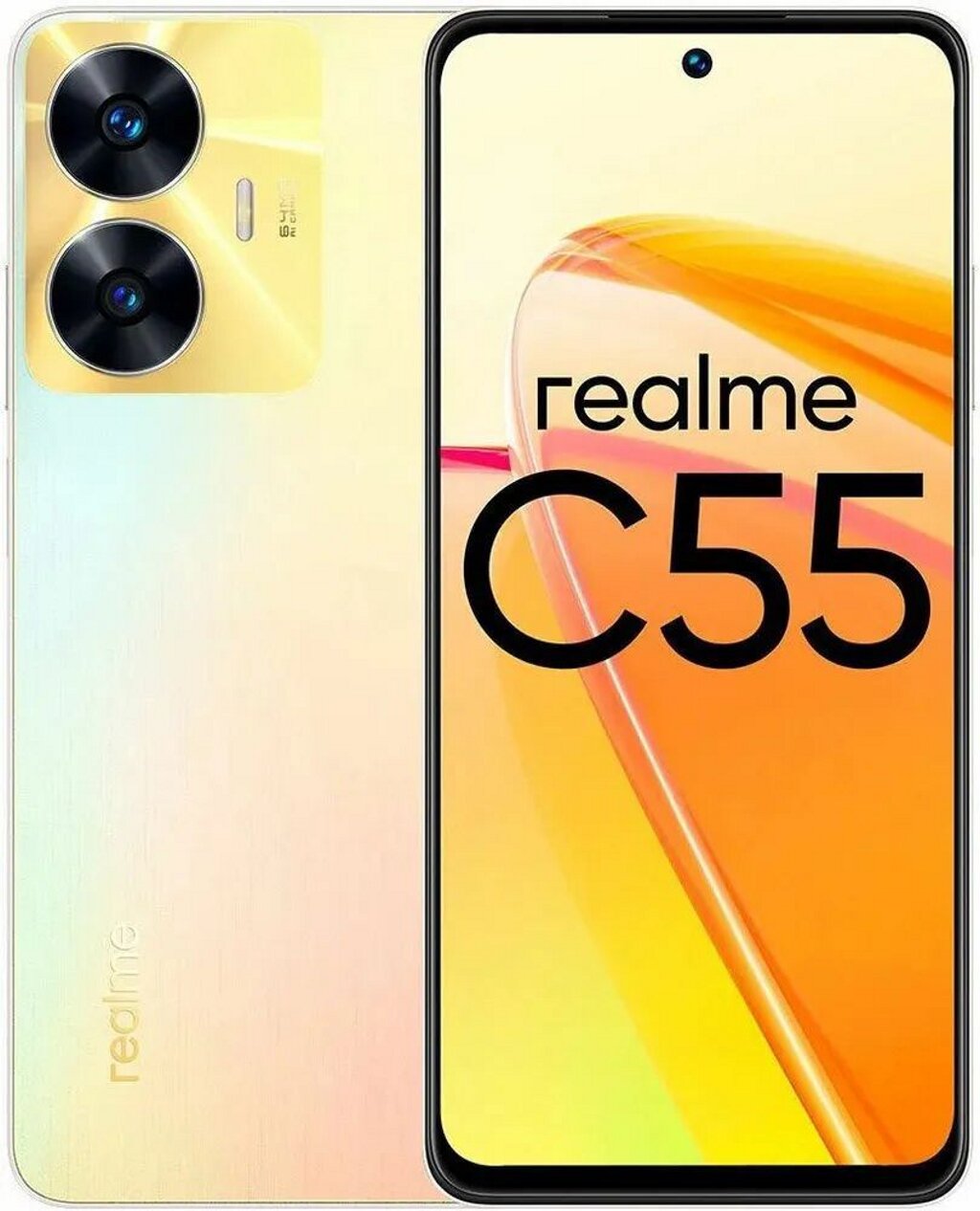 Смартфон realme C55 8/256 ГБ RU, Dual nano SIM, золотой — фото 1