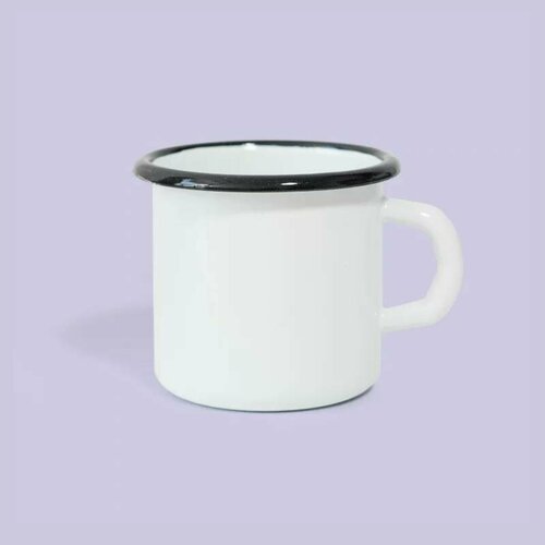 Эмалированная Кружка DVKB драг, 400 мл (глосс, белый)