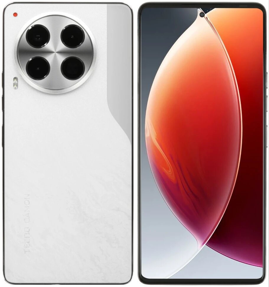 6.8" Смартфон Tecno CAMON 30, 5G, 12/512 ГБ, AMOLED, NFC, белый