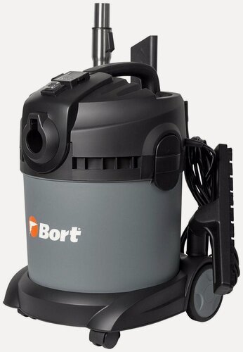 Изображение товара Профессиональный пылесос Bort BAX-1520-Smart Clean, 1400 Вт, черный/серый