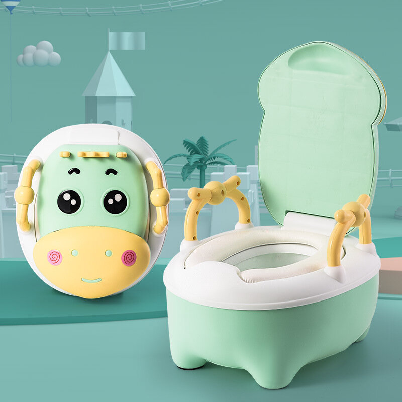 Детский туалет Lulu Deer Basic, ПВХ, зеленый