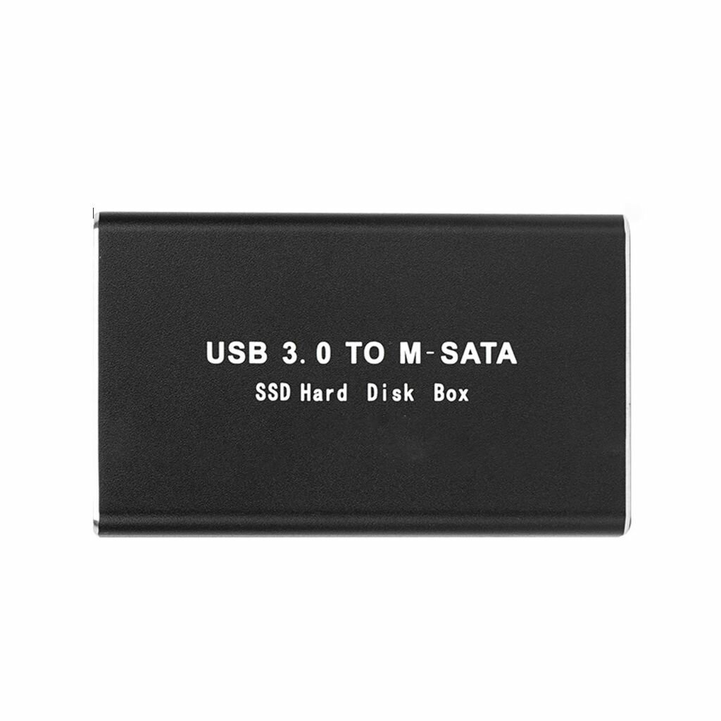 Корпус mSATA для USB3.0 SSD Внешний HDD Жесткий диск Коробка хранения адаптера USB из сплава-