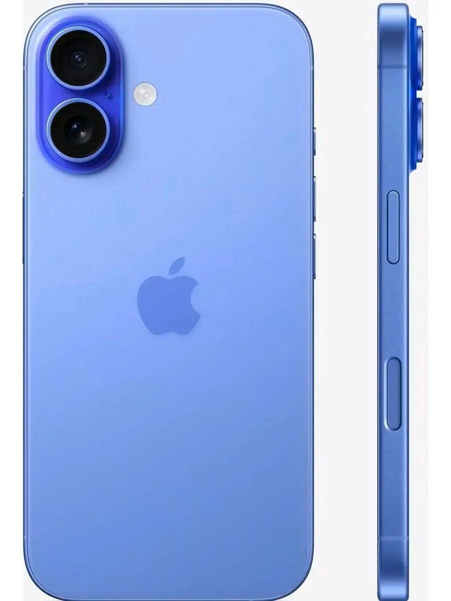 Смартфон Apple iPhone 16 256GB, Ultramarine (Синий) Sim+ESim 2024 — фото 1