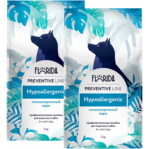 FLORIDA PREVENTIVE LINE HYPOALLERGENIC гипоаллергенный для взрослых собак всех пород (2 + 2 кг)
