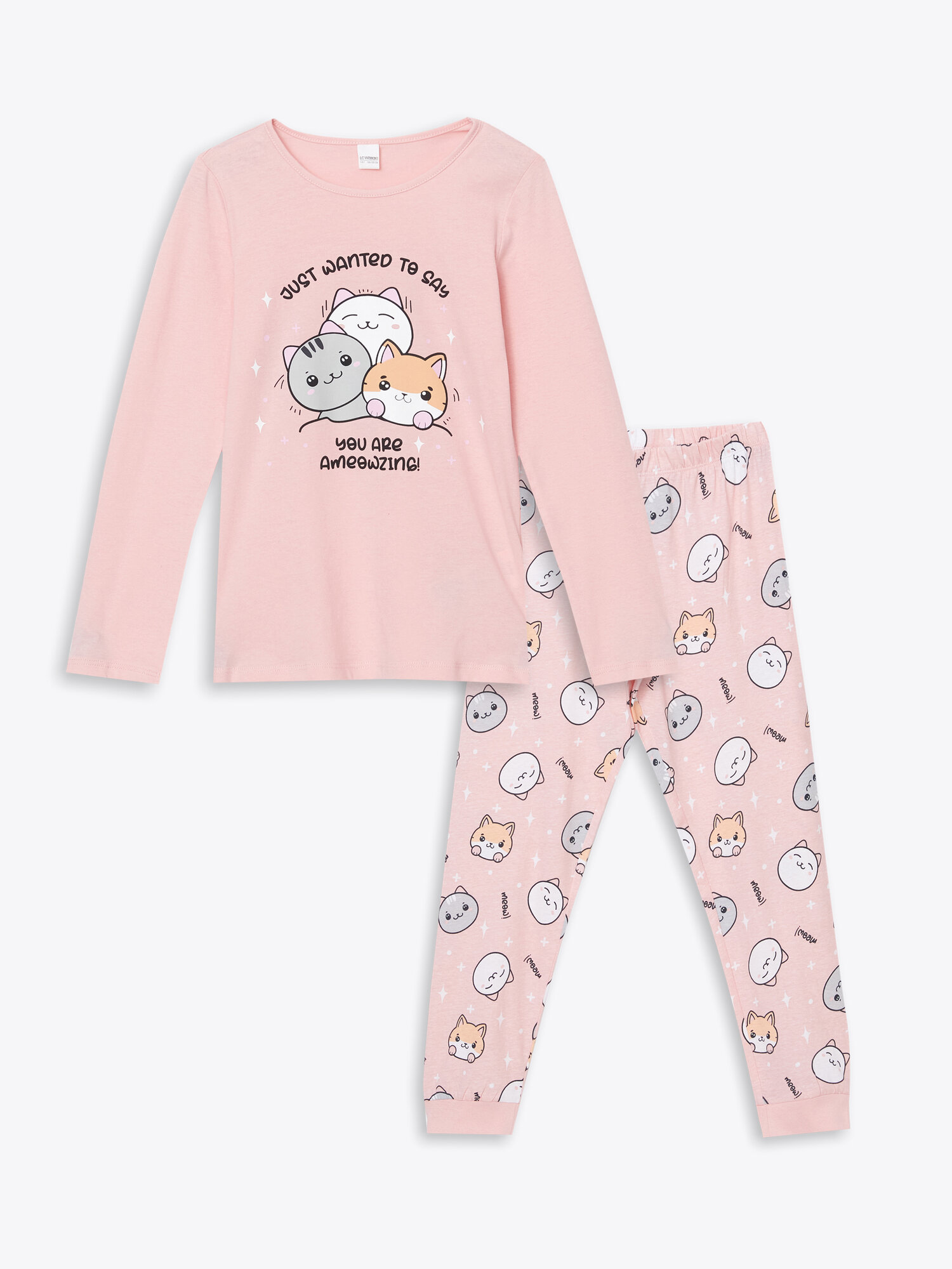 Пижама LC Waikiki, размер 8-9 лет, pink