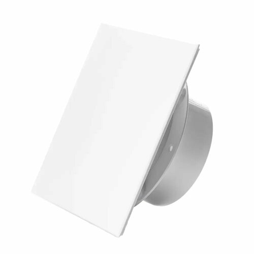 Вытяжной тонкий вентилятор SlimVent МV 100 пластик квадратный белый матовый 3600₽