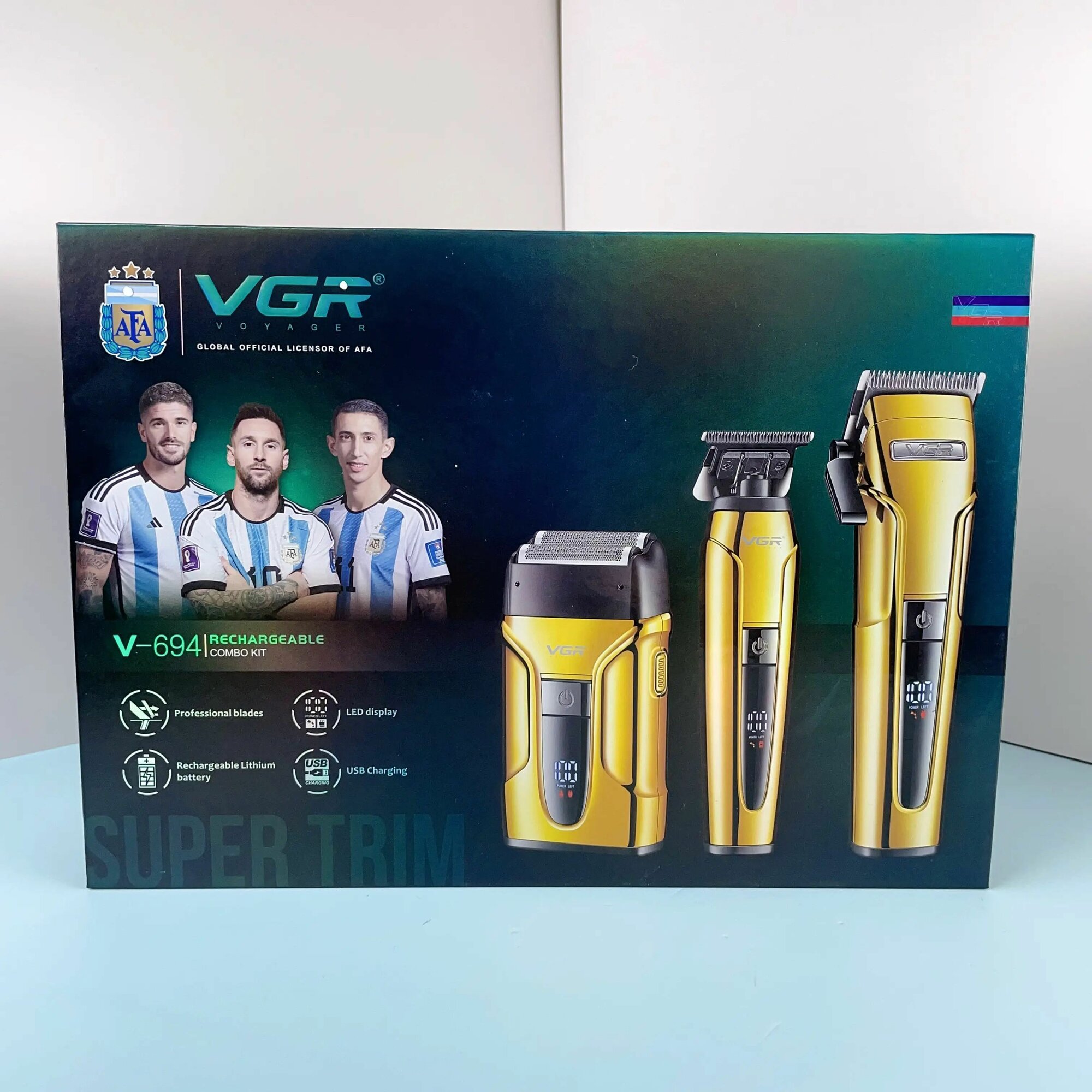 Профессиональная машинка для стрижки волос и бороды VGR V-694