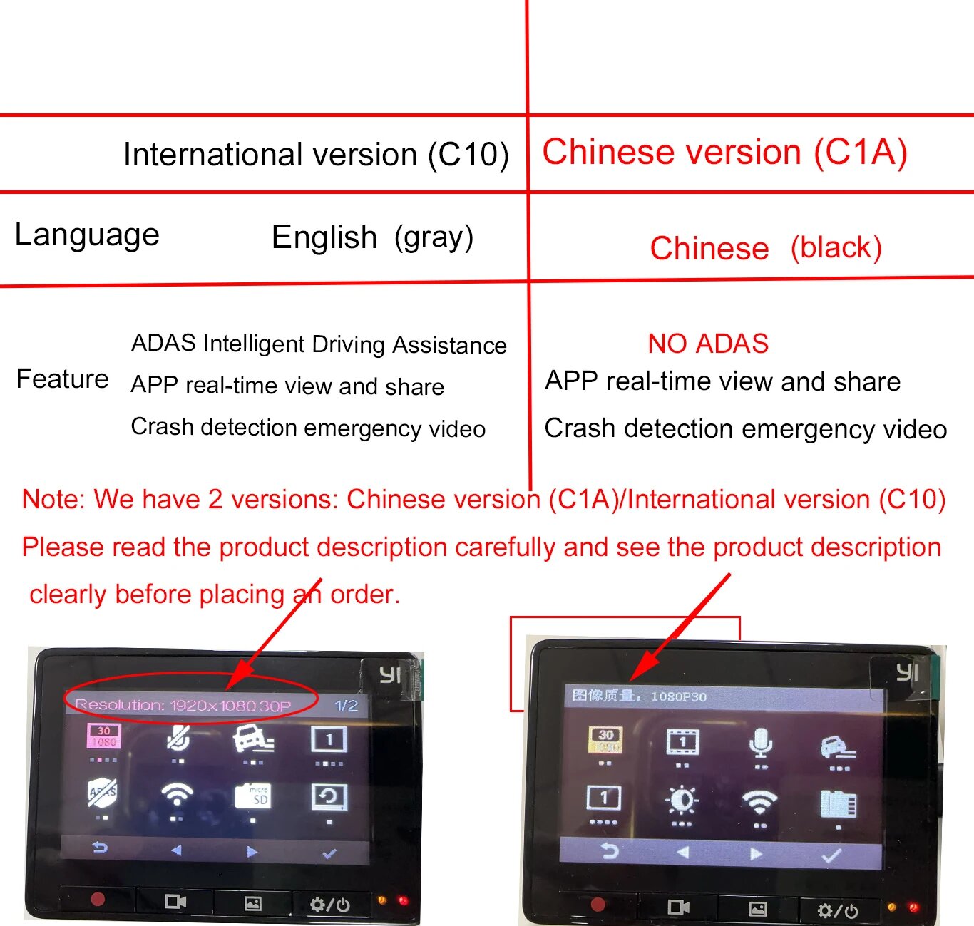Изображение Xiaomi YI умный видеорегистратор для автомобиля ADAS 2,7 экран Full HD 1080P видеорегистратор с ночным видением Обновленная международная версия ADAS, International CPL, 32 ГБ