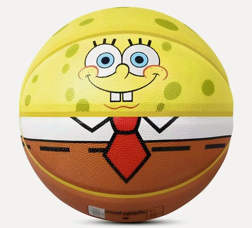 Изображение товара Баскетбольный мяч Patrick Star, Жёлтый Боб, бутил, антискользящие полоски, 5 размер