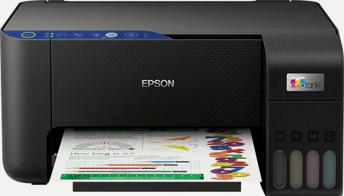 Изображение товара МФУ Epson EcoTank L3252 A4, струйное, USB, WiFi, Wi-Fi Direct, (EcoTank 103 systems), черный