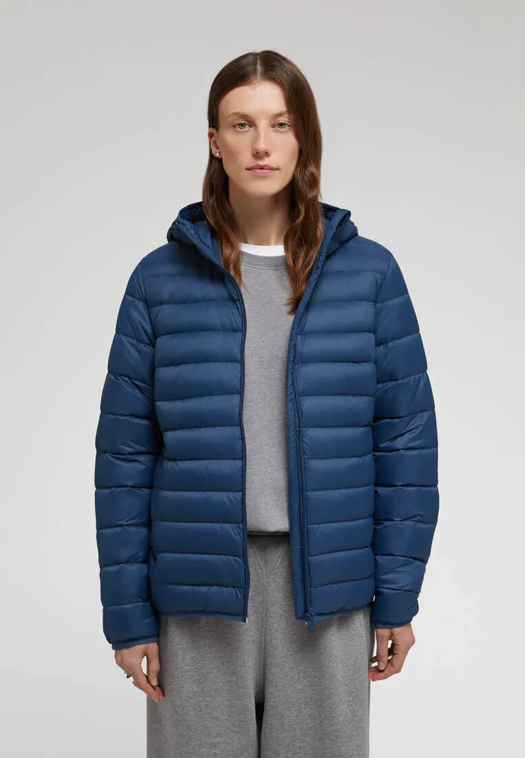 Пуховик FINN FLARE стеганая размер XL(176-100-106) темно-синий
