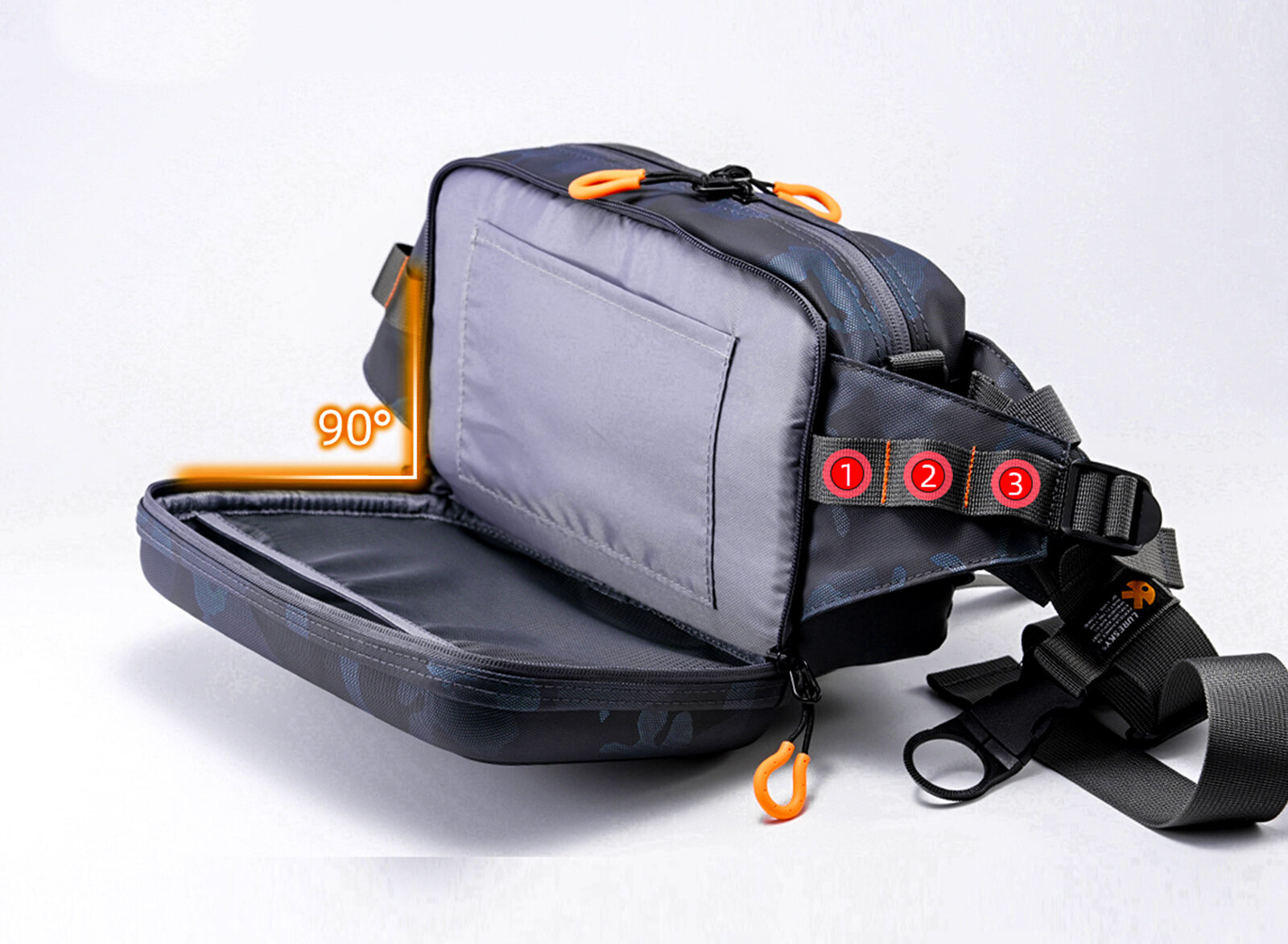 Сумка поясная , темно-синий — фото 1