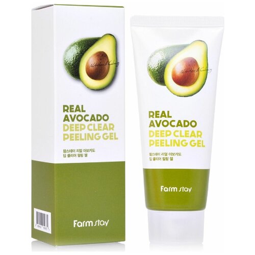 Пилинг-гель с экстрактом авокадо FarmStay Real Deep Clear Peeling Gel Avocado