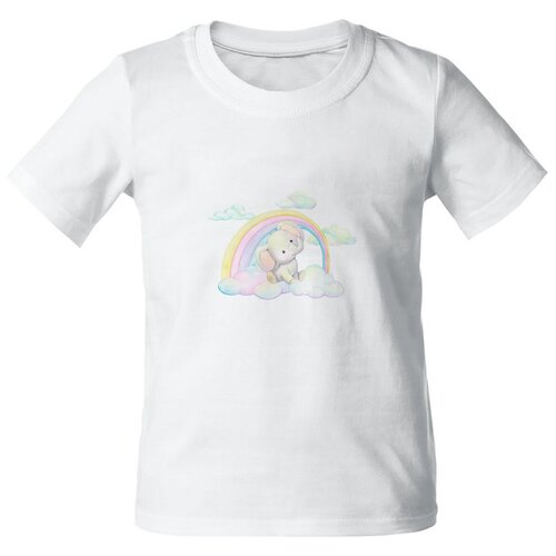 Детская футболка coolpodarok 26 р-рДети. Слоник на радуге