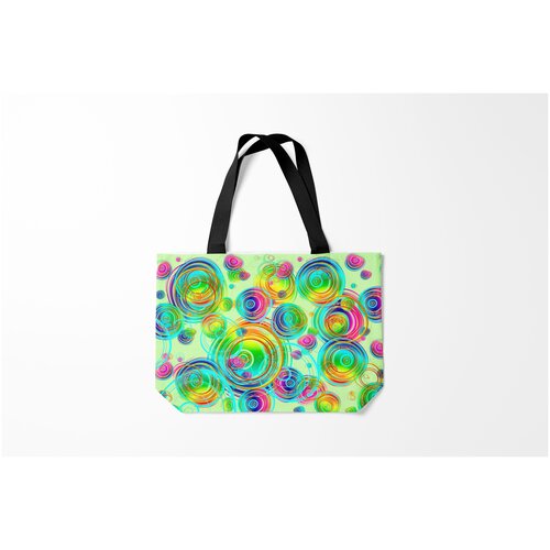 фото Сумка-шоппер / 46х35 см / тренды / абстракция colors burnettie