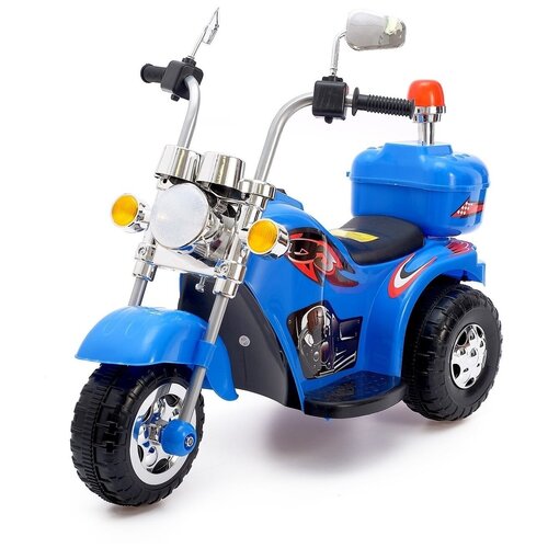 электромобиль квадроцикл 2 мотора цвет синий детский траспорт каталка для малышей подарок на день рождения ребенку для игр на улице 1 шт Электромобиль Чоппер, цвет синий / детский траспорт / каталка для малышей / подарок на день рождения ребенку / для игр на улице /