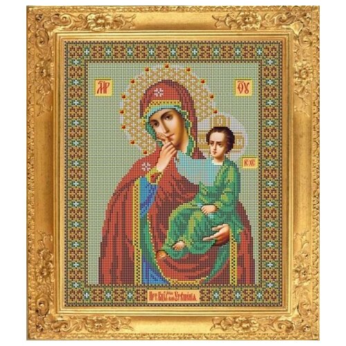 Вышивка бисером Икона Божией Матери отрада ИЛИ утешение 26x32 см
