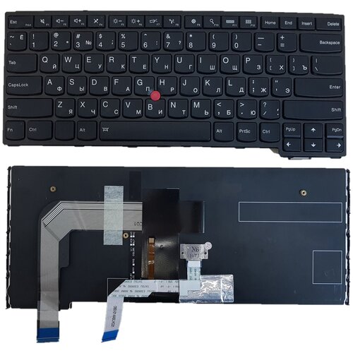 Клавиатура для ноутбука Lenovo Yoga 14 P40 черная с подсветкой с трекпойнтом 4338₽