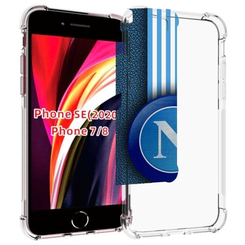 Чехол MyPads фк наполи мужской для iPhone 7 4.7 / iPhone 8 / iPhone SE 2 (2020) / Apple iPhone SE3 2022 задняя-панель-накладка-бампер