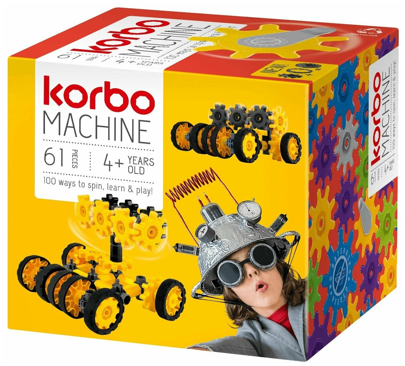 Набор для творческого конструирования Korbo Machine, 61 деталь (R.1403) - фото №1