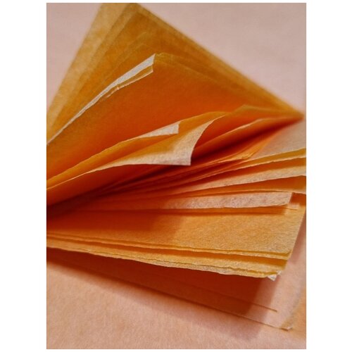 Бумага Тишью. Цвет оранжевый. Набор 30 листов.
