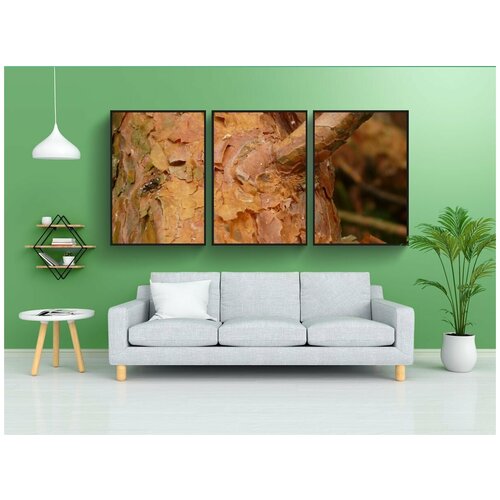 фото Набор модулных постеров для интерьера "лаять, челюсть, красный" 60x90 см. в тубусе, без рамки lotsprints