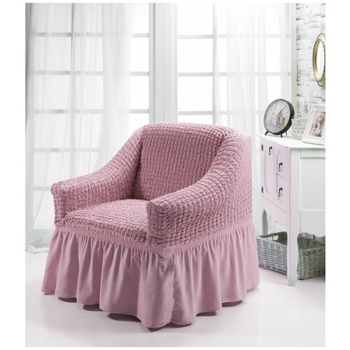 фото Чехол на кресло bulsan burumcuk светло-розовый bulsan (турция)