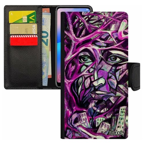 фото Чехол-книжка на мобильный galaxy s8, "взгляд" женский женщина utaupia