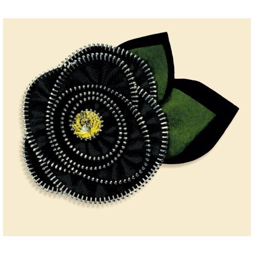 фото 1298ас набор для вышивания 'брошь 'роза' (риолис)